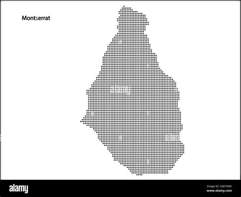 Mapa De Puntos De Semitonos Vectoriales Del Pa S De Montserrat Para Su