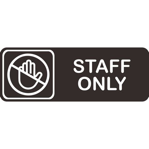 Jual Staff Only Signage Logo Ruang Staff Staff Only Acrylic