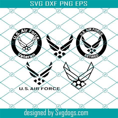 US Air Force Logo Svg Bundle, USA Forces Svg, United States Air Force ...