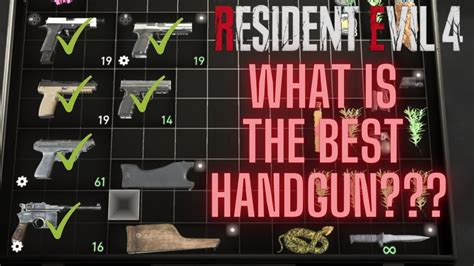 Resident Evil Remake Best Handgun Youtube