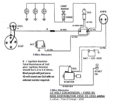 Ford 8n Alternator Conversion Diagram