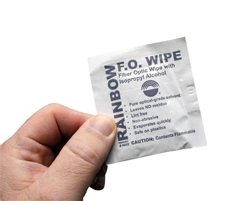 Fiber Optic Cleaning Wipe Fiber Optic Cleaning Wipes Wipes