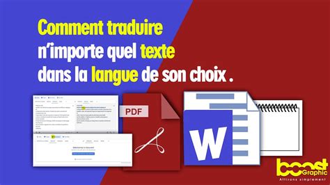 Comment Traduire Nimporte Quel Texte Dans La Langue De Son Choix YouTube