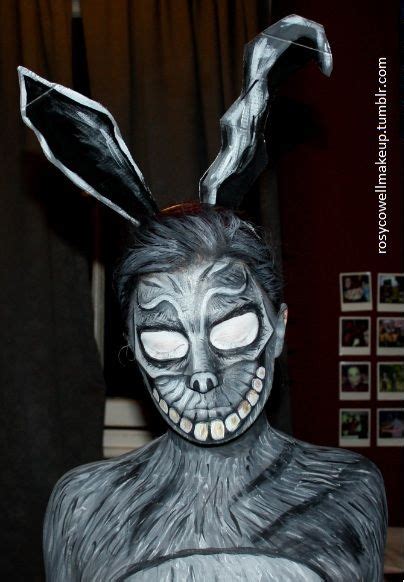 Franks Bunny Costume From Donnie Darko Using Face Paints Mehron