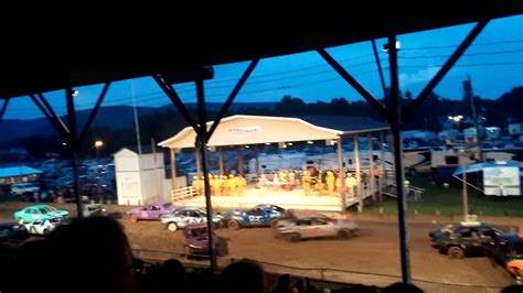 Steuben County Fair Demolition Derby 81815 Youtube