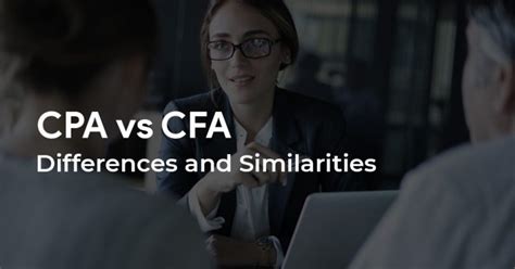 Cpa Vs Cfa Differences And Similarities Simple Fun Tax