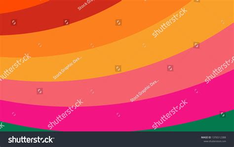 Colorful Curved Stripes Background Stock Vector Royalty Free