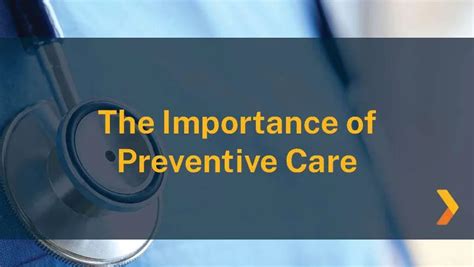 The Importance of Preventive Care