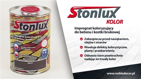 STONLUX KOLOR Impregnat koloryzujący do betonu i kostki brukowej YouTube