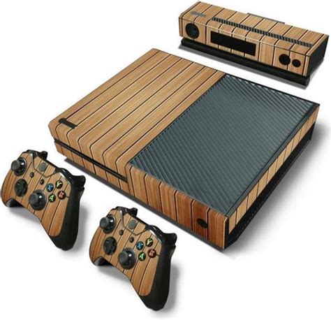 Wood Brown Xbox One Console Skins Stickers