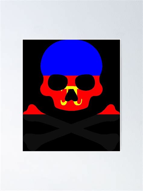 Pirate Jolly Rodger In Polyamory Pride Flag Colors Poster For Sale By Caelanpride Redbubble