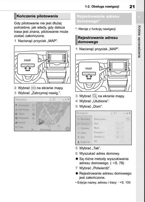 Toyota Yaris Cross Nawigacja Instrukcja Obsługi Polski ERLI pl