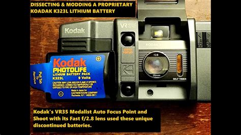 KODAK K323L Battery Dissection Modification For Reuse In A Kodak VR35