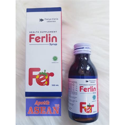 Jual Ferlin Sirup 100 Ml Suplemen Vitamin And Zat Besi Shopee Indonesia