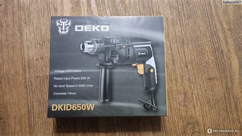 Ударная дрель DEKO DKID650W - «Бюджетная дрель» | отзывы