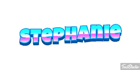 Stephanie Name Animated  Logo Designs