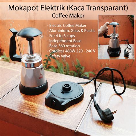 Jual Mokapot Electric Cups Coffee Maker Pembuat Kopi Moka Pot Listrik