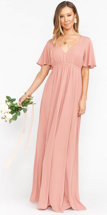 Show Me Your Mumu Emily Empire Maxi Dress ~ Rustic Mauve Crisp Shopstyle