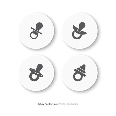 Premium Vector Baby Pacifier Icon Design Pacifier Accessory For Baby