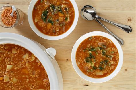 Smoky Red Lentil Soup With Cilantro Swirl Lentils Org