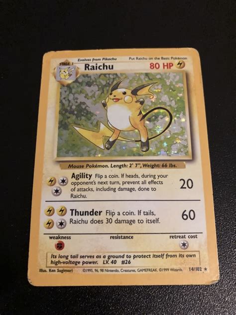 Raichu base set Holo karty Pokemon TCG Poznań Kup teraz na Allegro