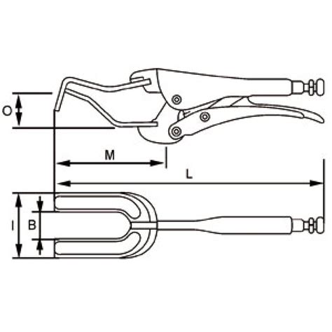 Dolex Pince étau pour soudure PTR 280 Outils de coupe Rue du Commerce