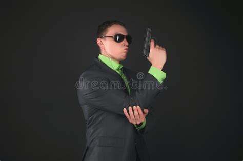 Spy Bodyguard Secret Service Agent Stock Image Image Of Holding