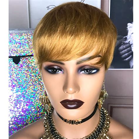 Amazon Hotkis Pixie Cut Wig Human Hair Short Wigs For Black Women