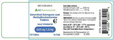 Esterified Estrogens And Methyltestosterone Tablets Rx Only