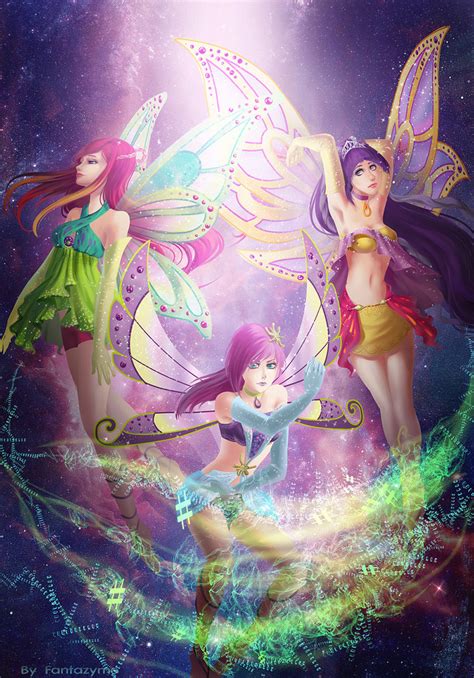 Tecna Roxy Tine Enchantix The Winx Club Fairies Fan Art 36980984