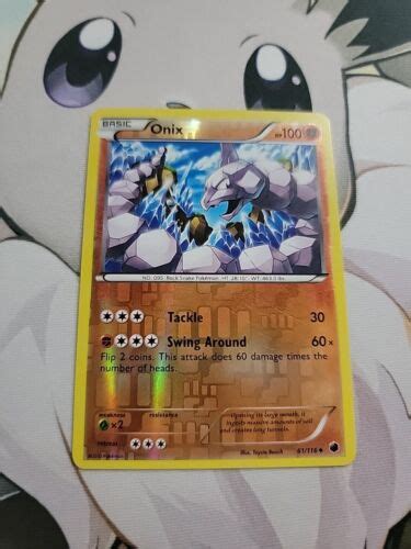 Pok Mon Onix Reverse Holo Plasma Freeze W Ebay