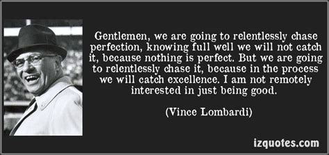 Vince Lombardi Perfection Quote Shortquotes Cc