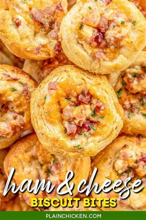 Ham And Cheese Biscuit Bites Plain Chicken