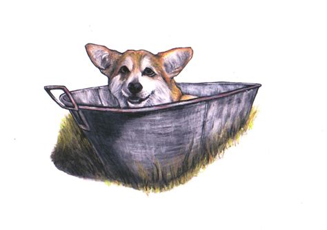 Corgi Art Print, Corgi Art Images, Signed Giclée Print, Corgi Wall Art ...