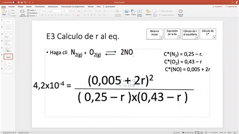 S9 E3 Calculo Concentraciones Al Equilibrio Youtube