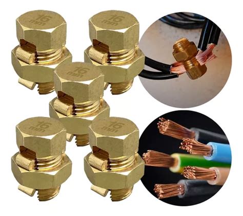 5un Conector Split Bolt Parafuso Fendido De 16mm Emenda Fios MercadoLivre