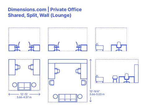 Private Office Clearances Dimensions Drawings Dimensions