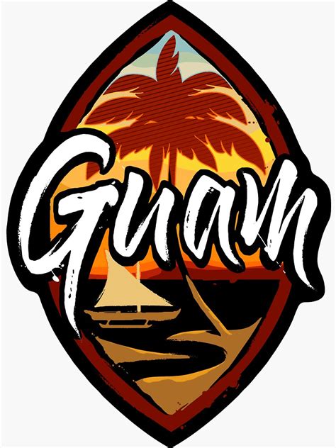 Guam Seal Guamanian Pride Sticker For Sale By Thelocalfabric Redbubble