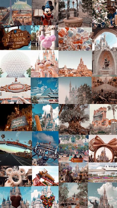 Disney World Collage Wallpapers Wallpaper Cave