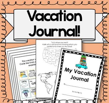 Vacation Journal (Students document their vacation!) | TPT