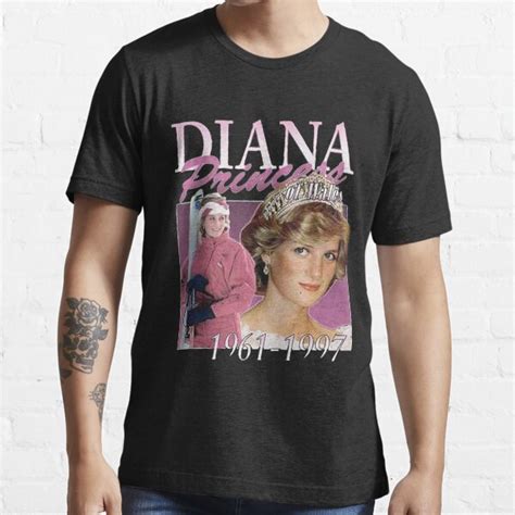 Princess Diana Vintage 90s T Shirt By Hectornewton Redbubble Princess Diana T Shirts