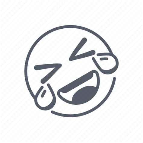 Laugh Rolling Smiley Emoji Funny Tears Humor Icon Download On