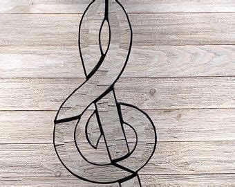 Beveled Stained Glass Treble Clef Sun Catcher Music Note Hand