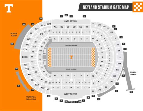 Neylandstadiumgatemap Sports And Entertainment Travelsports