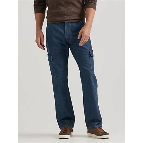 Wrangler® Denim Loose Fit Cargo Jean Mens Jeans By Wrangler®