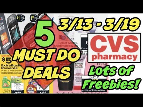 Must Do Cvs Deals Lots Of Freebies More Youtube