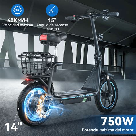 Scooter Eléctrico Plegable Honey Whale M5 Elite Negro Honey Whale