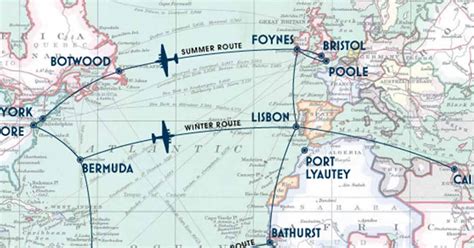 Transatlantic Flight Paths - Foynes Flying Boat & Maritime Museum