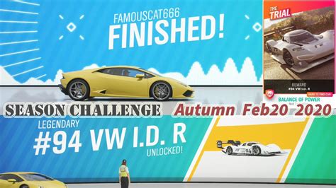 Forza Horizon 4 How To Win 94 VW I D R On Autumn Season The Trial