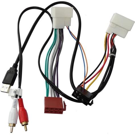 Adaptateur Faisceau C Ble Fiche Iso Usb Rca Autoradio C